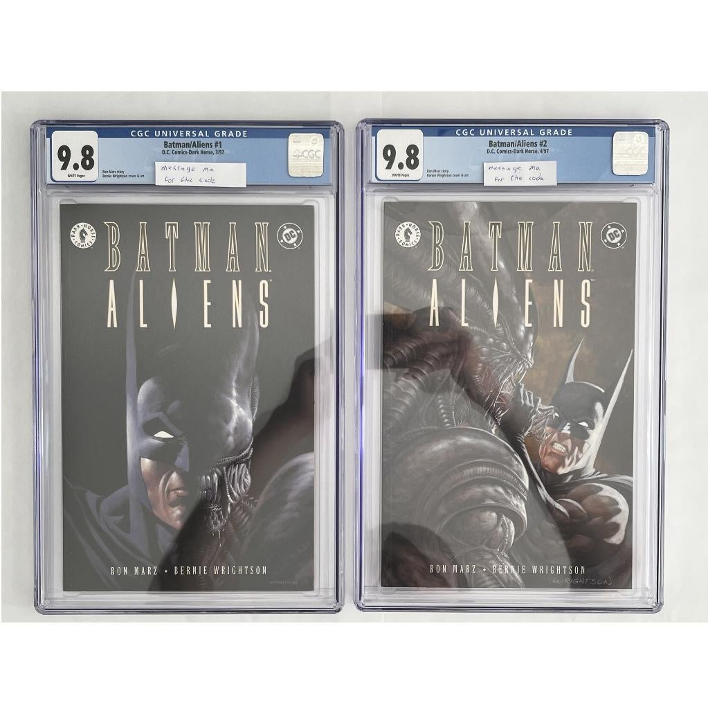 CGC Comics Batman Aliens  #1 et #2 tous deux à 9.8, Neuf, Ron Marz, Enlèvement ou Envoi, Plusieurs comics