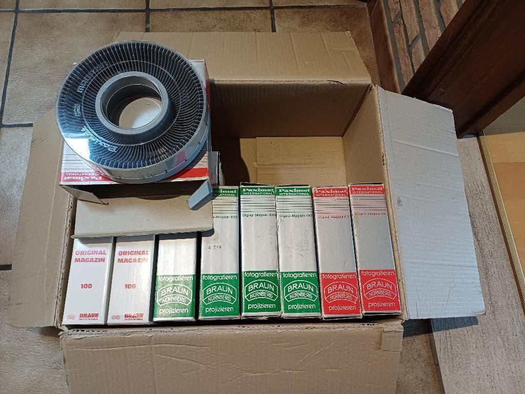 dia magazijnen rond, Audio, Tv en Foto, Diaprojectoren, Ophalen, Gebruikt