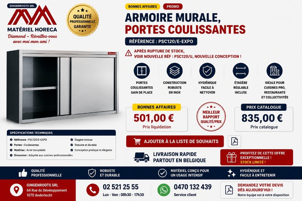 horeca, Enlèvement ou Envoi