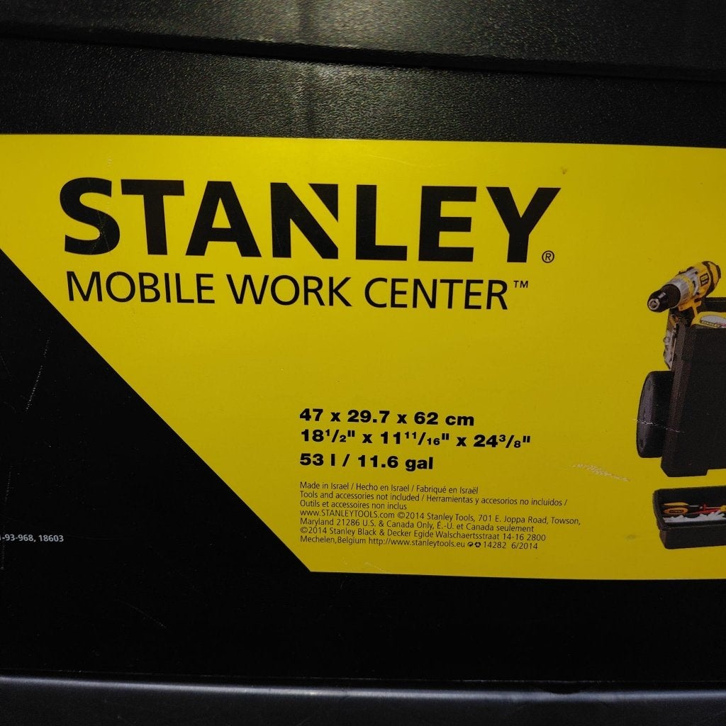 Plateau de travail « Stanley » avec outils, Bricolage & Construction, Boîtes à outils, Enlèvement, Remplie, Utilisé