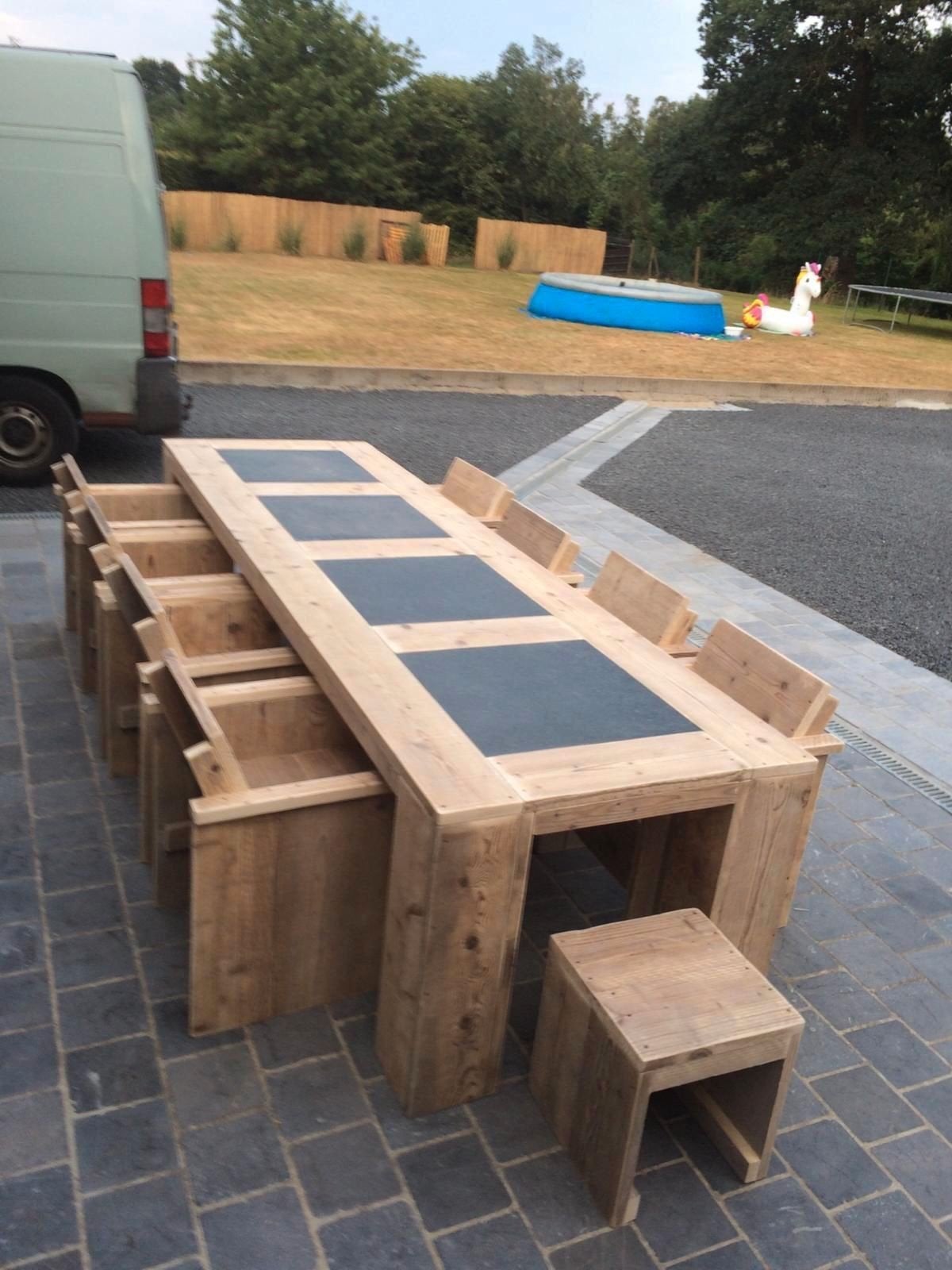 Steigerhout tuinsets gratis thuisbezorgd, Tuin en Terras, Ophalen of Verzenden, Steigerhout, Bank