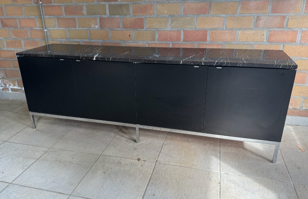 Florence Knoll Dressoir met Marquina marmer blad, Ophalen