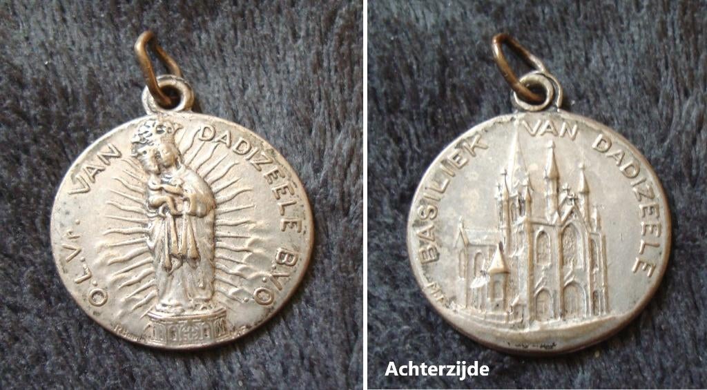 Christelijke medaille O.L. Vrouw van Dadizele, Verzamelen, Verzenden, Zo goed als nieuw, Christendom | Katholiek