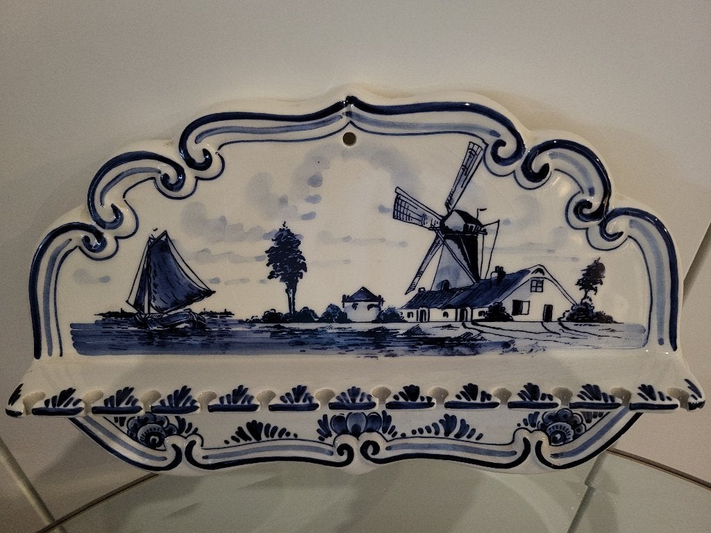 Delft blauw lepelrek, Antiquités & Art, Antiquités | Céramique & Poterie, Enlèvement
