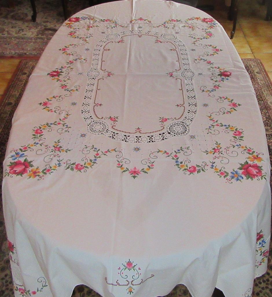 Vintage tafelkleden, Maison & Meubles, Nappes, Rectangle, Intérieur, Enlèvement