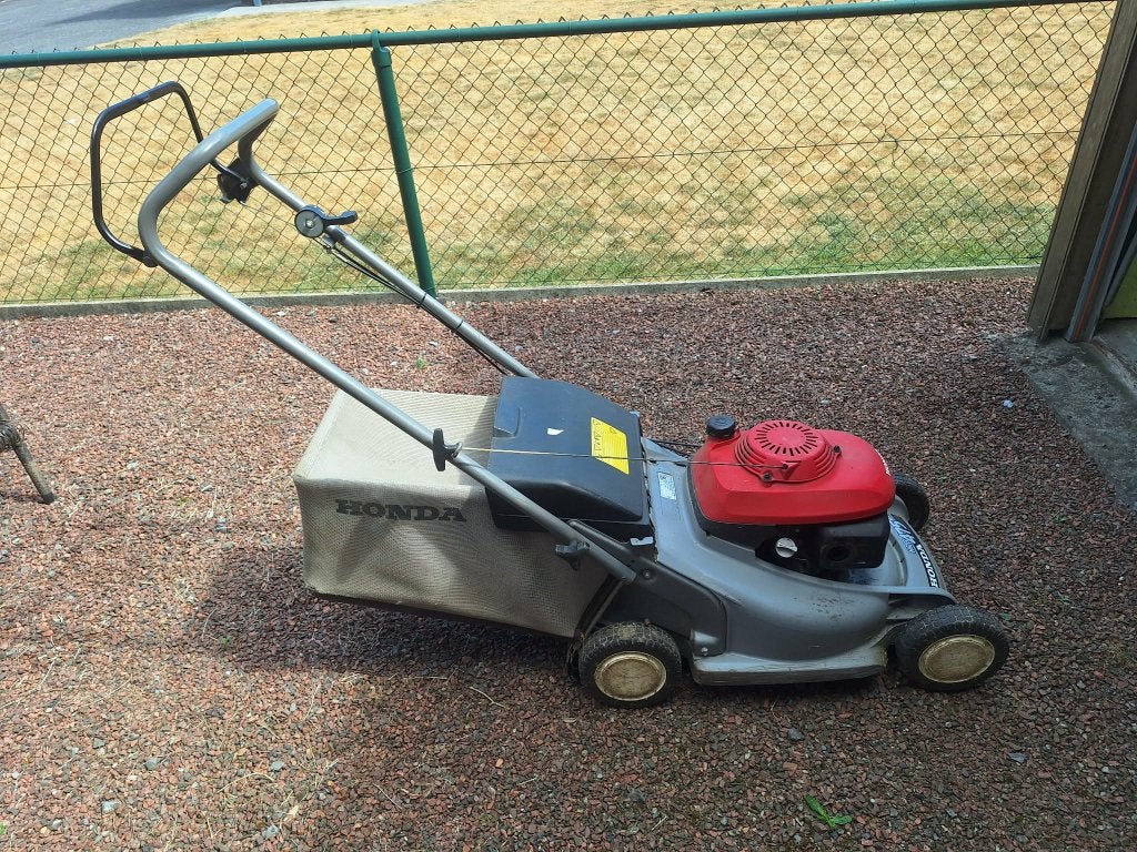 Grasmachine Honda HRB 475C, Tuin en Terras, Grasmaaiers, Ophalen, Gebruikt, Benzine-grasmaaier, Honda
