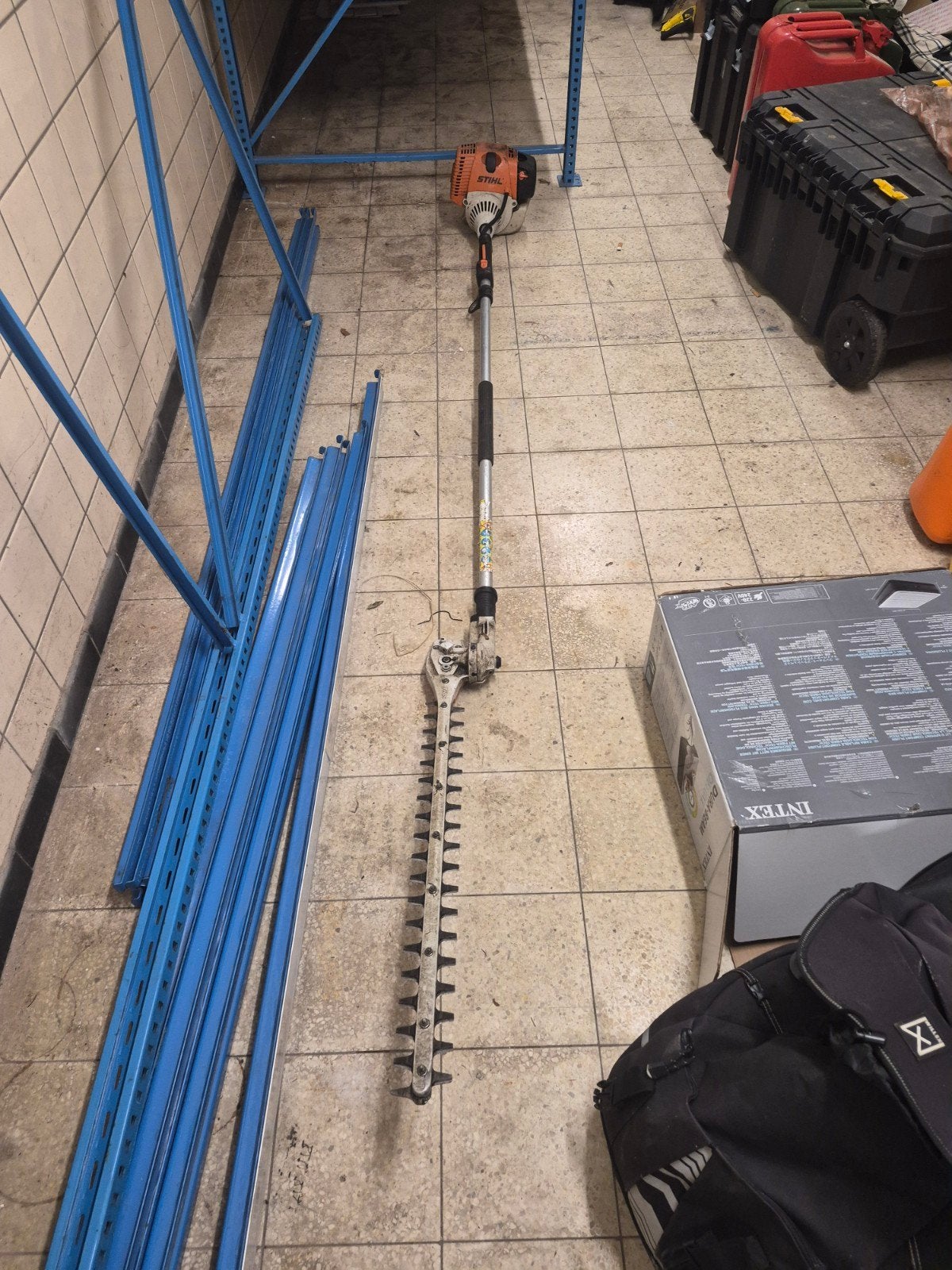 heggenschaar stihl op steel, Ophalen, Gebruikt, Benzine, STIHL