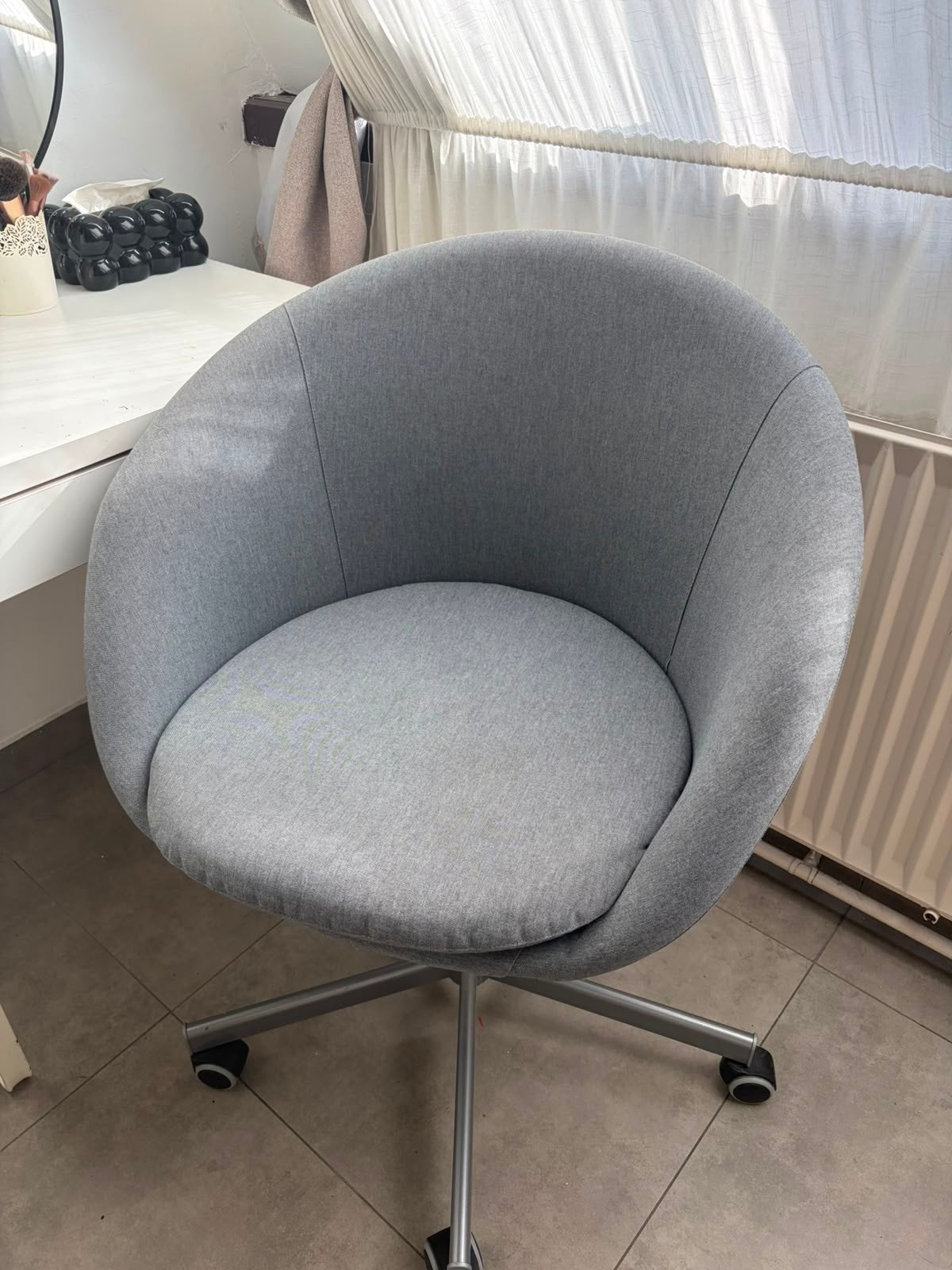 Chaises de bureau ikea, Envoi, Comme neuf, Gris, Chaise de bureau