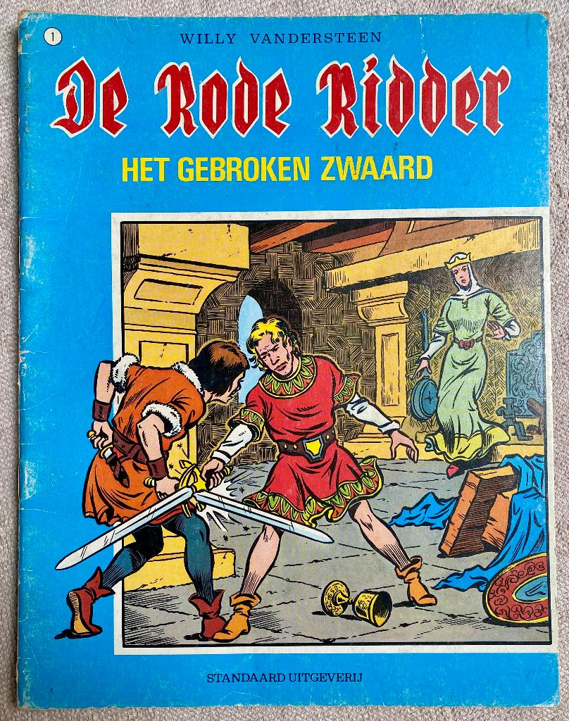 Rode Ridder strips nummers 1-4 6-7 9 zie tekstbeschrijving, Gelezen, Willy Vandersteen, Ophalen of Verzenden, Meerdere stripboeken