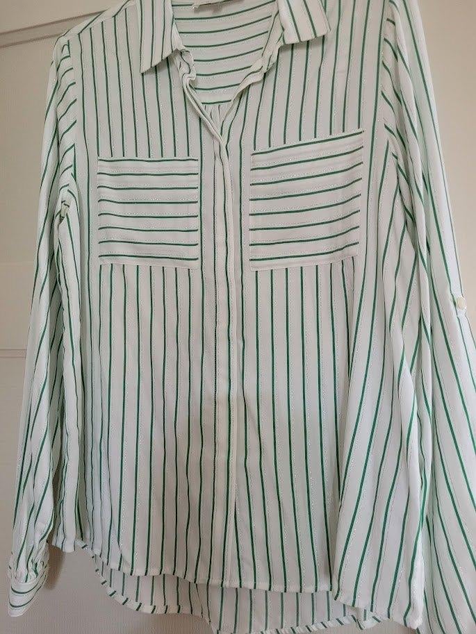 bloes wit groen gestreept lola liza, Kleding | Dames, Lola&liza, Ophalen of Verzenden, Zo goed als nieuw, Maat 36 (S)