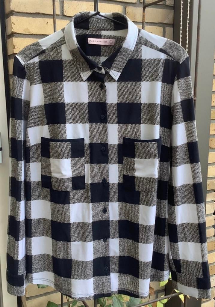 Studio Anneloes blouse L valt als XL zgan western ruitjes, Ophalen of Verzenden, Zo goed als nieuw, Maat 42/44 (L)