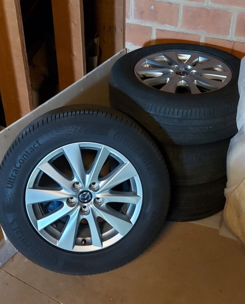 Wielenset Mazda CX-5, Auto-onderdelen, Banden en Velgen, Ophalen, Gebruikt, Banden en Velgen, 17 inch