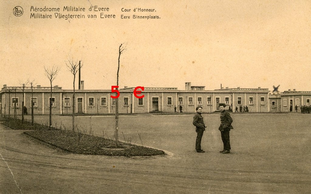 carte postale - Aérodrome militaire d'Evere, Envoi