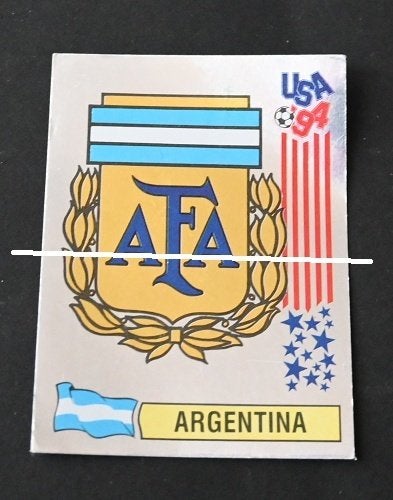 Emblème de l'Argentine Panini USA 94, Collections, Envoi, Utilisé, Affiche, Image ou Autocollant