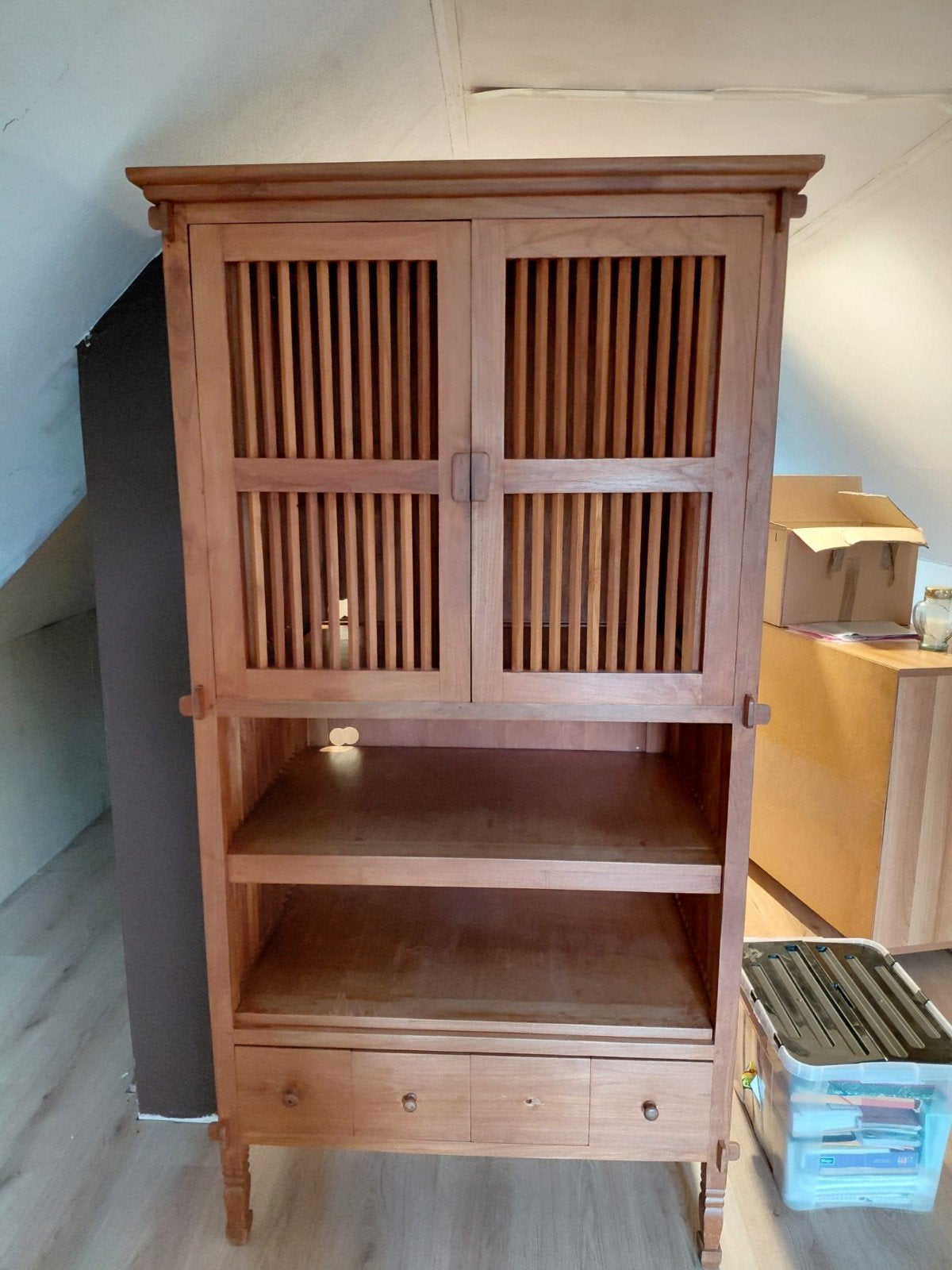 TV kast Congolese stijl, Utilisé, 50 à 100 cm, Afrikaans, Autres essences de bois