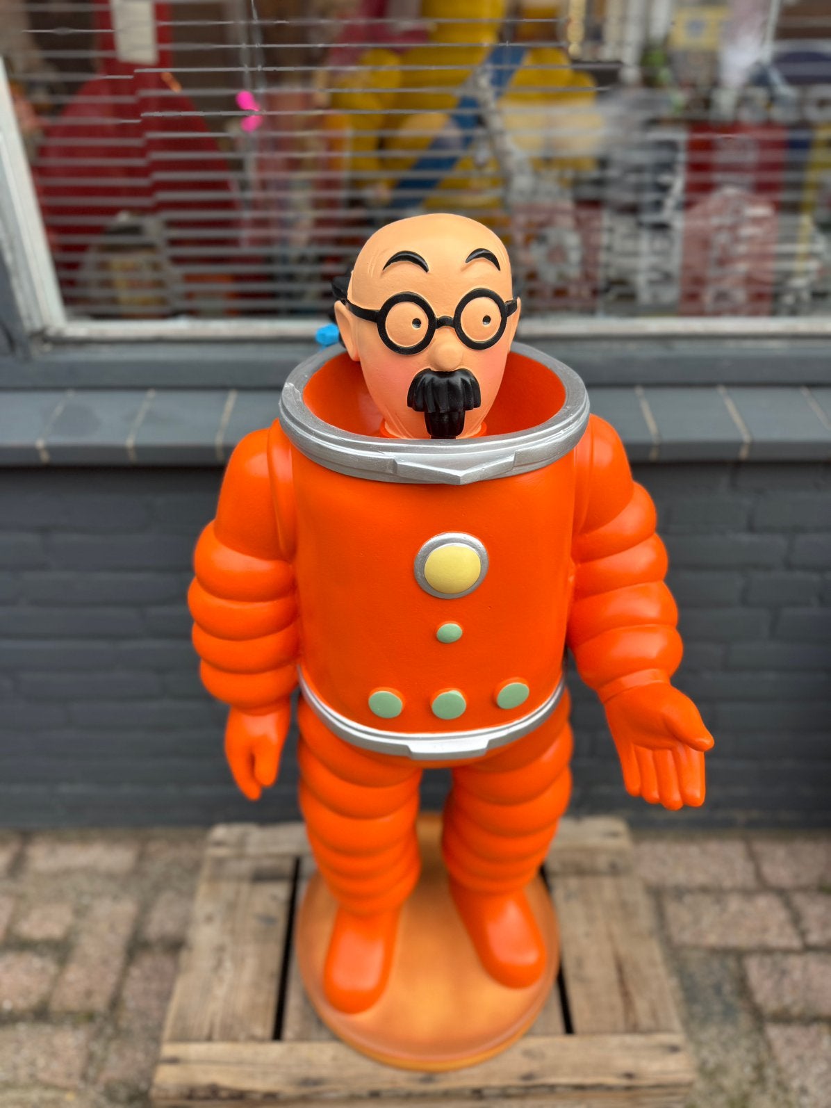 Professor Zonnebloem beeld - Kuifje, Verzamelen, Ophalen, Gebruikt, Beeldje of Figuurtje, .