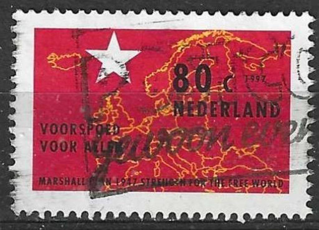 Pays-Bas 1997 - Yvert 1592 - Plan Marshall (ST), Envoi, Affranchi