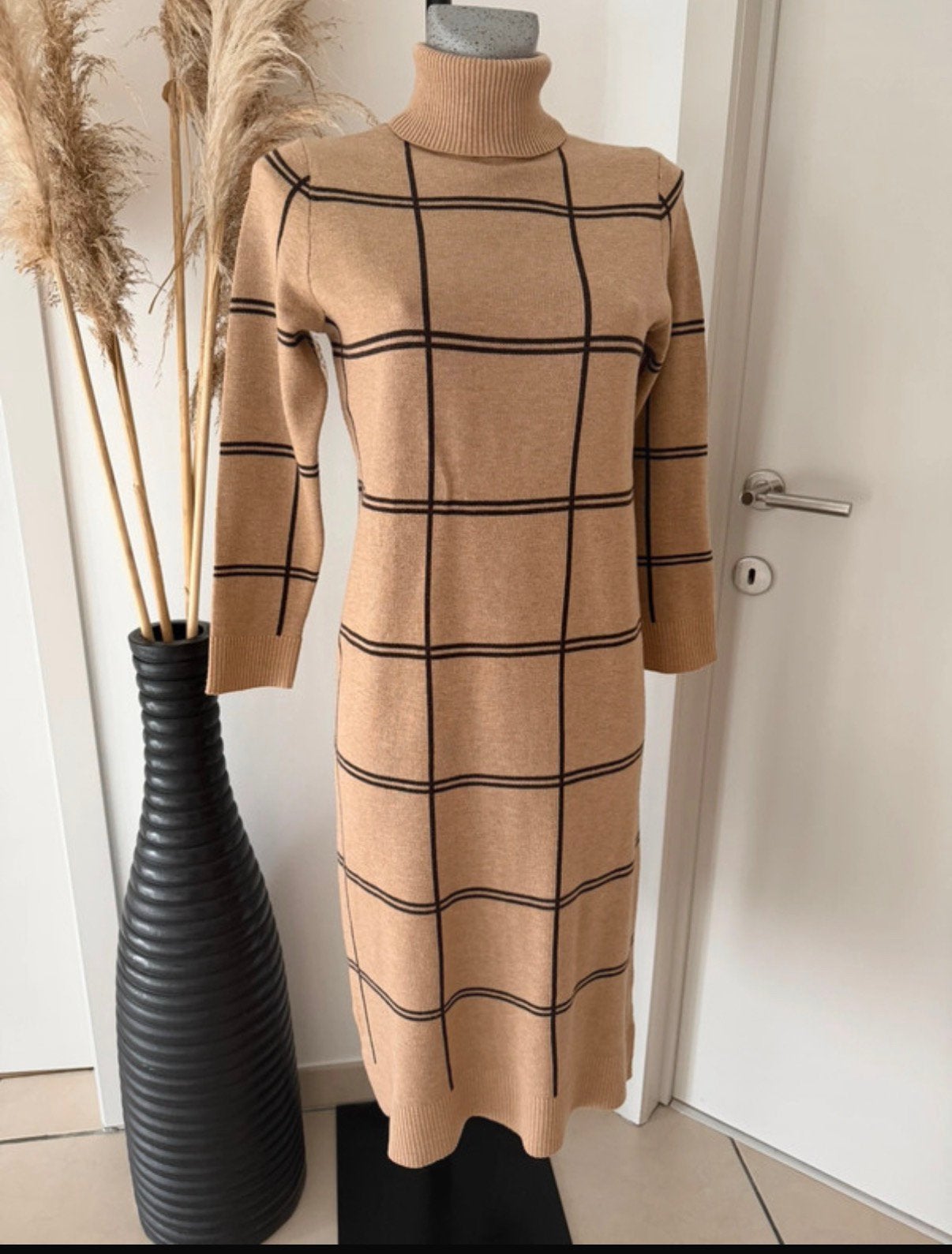 Belle robe pull taupe pour femme El Corte Inglés (Nouveau !), Neuf, Enlèvement ou Envoi, Beige, Taille 34 (XS) ou plus petite