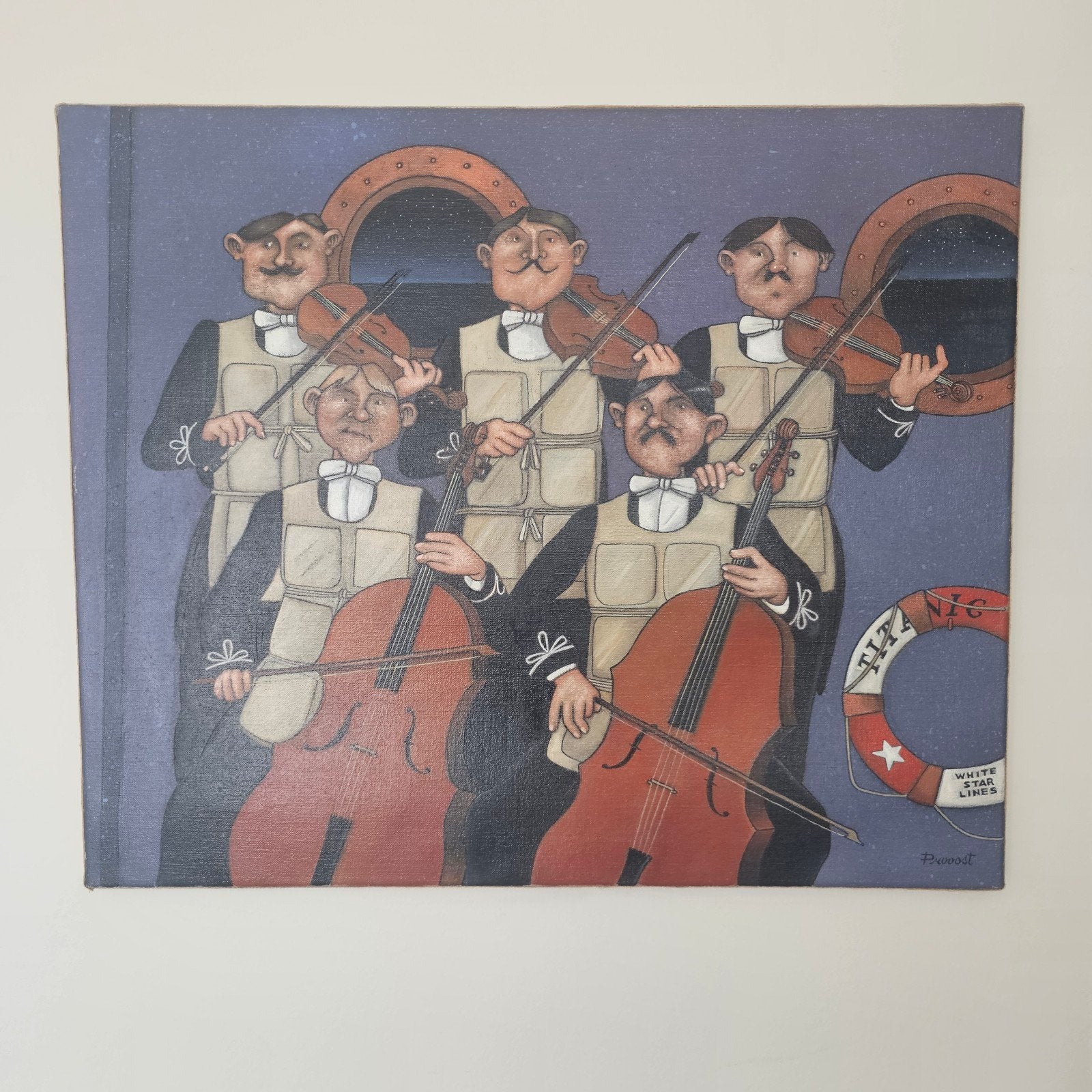 Schilderij van M. PROVOOST, Antiek en Kunst, Ophalen