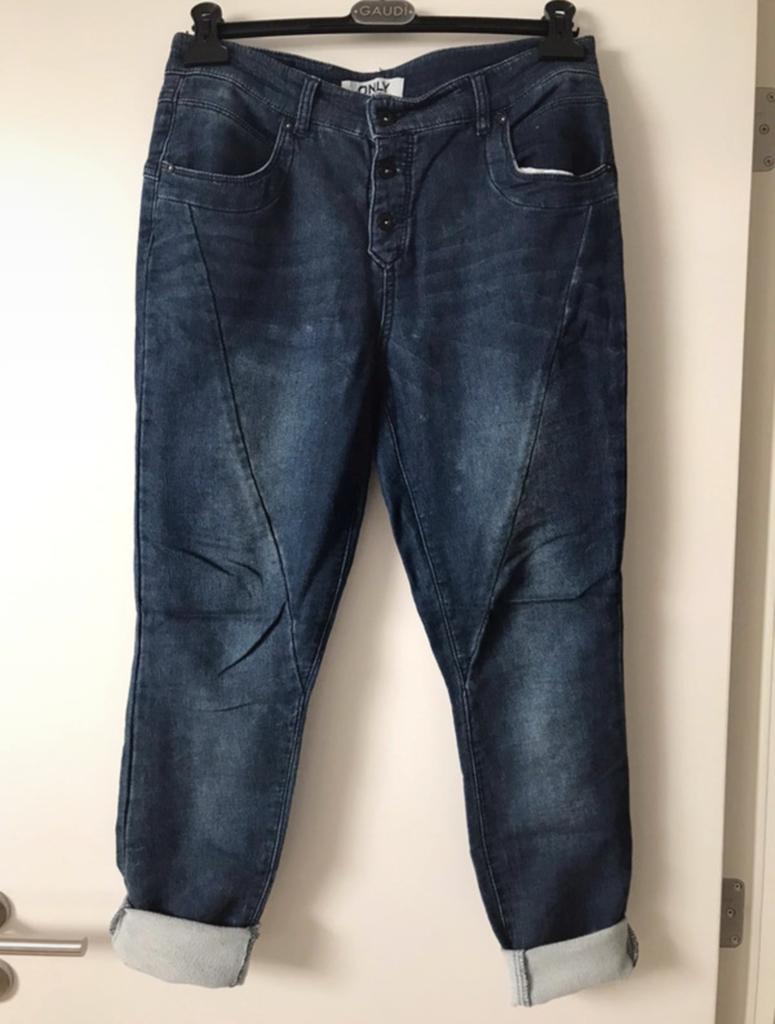Only joggingbroek in jeansstijl van zacht materiaal., Ophalen of Verzenden, Zo goed als nieuw, Blauw, W28 - W29 (confectie 36)
