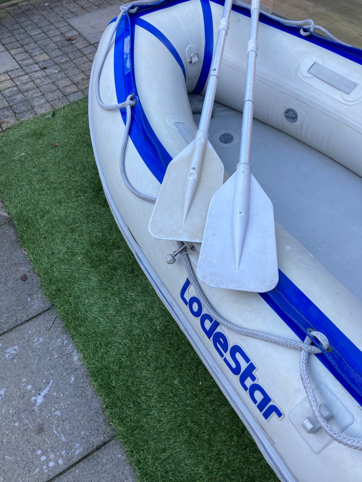 Lodestar rubberboot – Model NSA 230, Watersport en Boten, Rubberboten, Ophalen, Airdeck, Zo goed als nieuw, Peddels