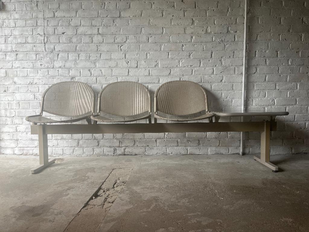 3 Bancs - metal, Enlèvement, Utilisé, Métal, Anné 1990