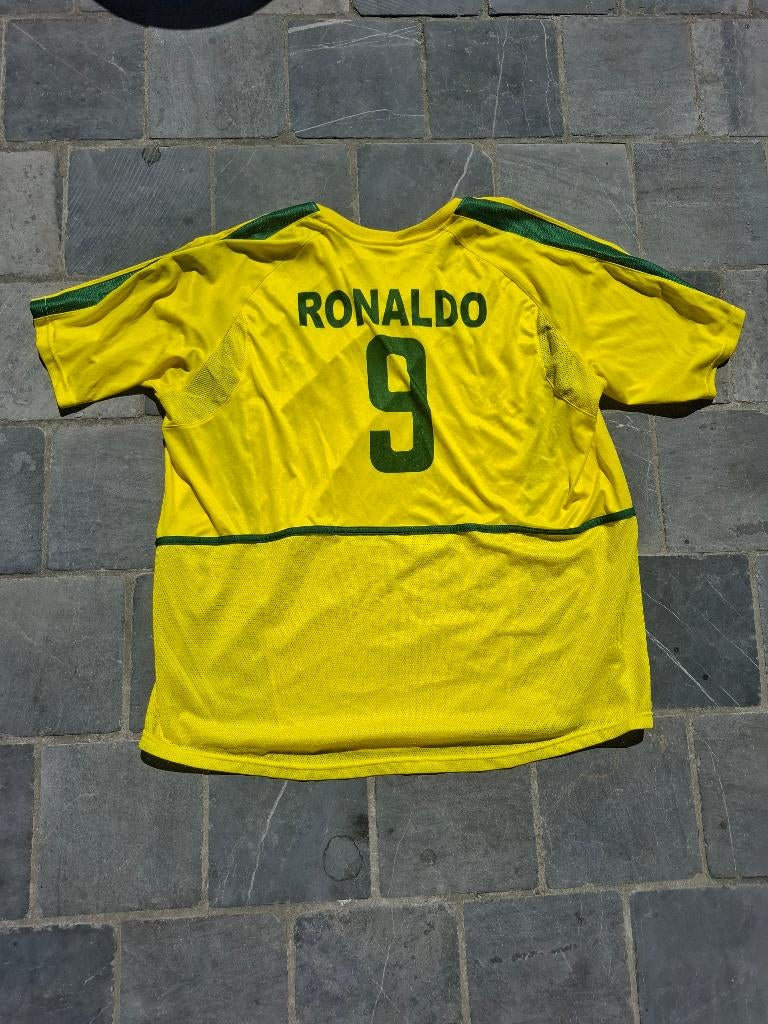Brazil retro shirt 2002 Ronaldo, Geel, Nike, Maat 56/58 (XL), Ophalen of Verzenden