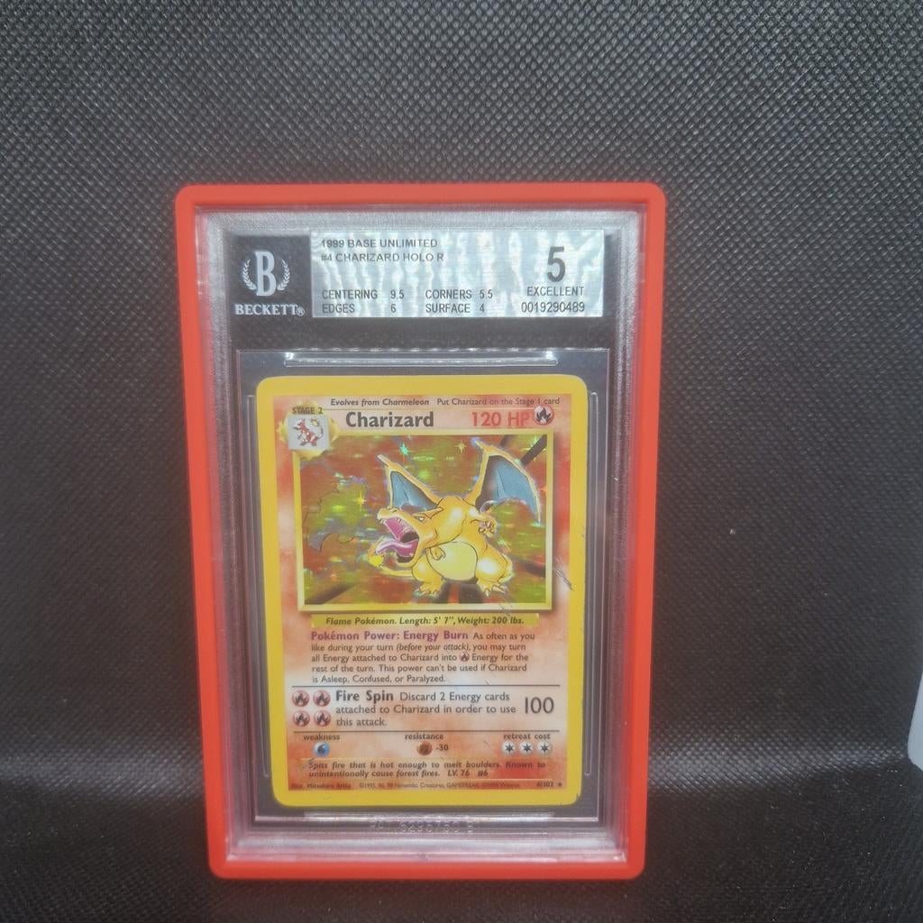 Charizard Holo Base Set Unlimited BGS 5, Ophalen of Verzenden