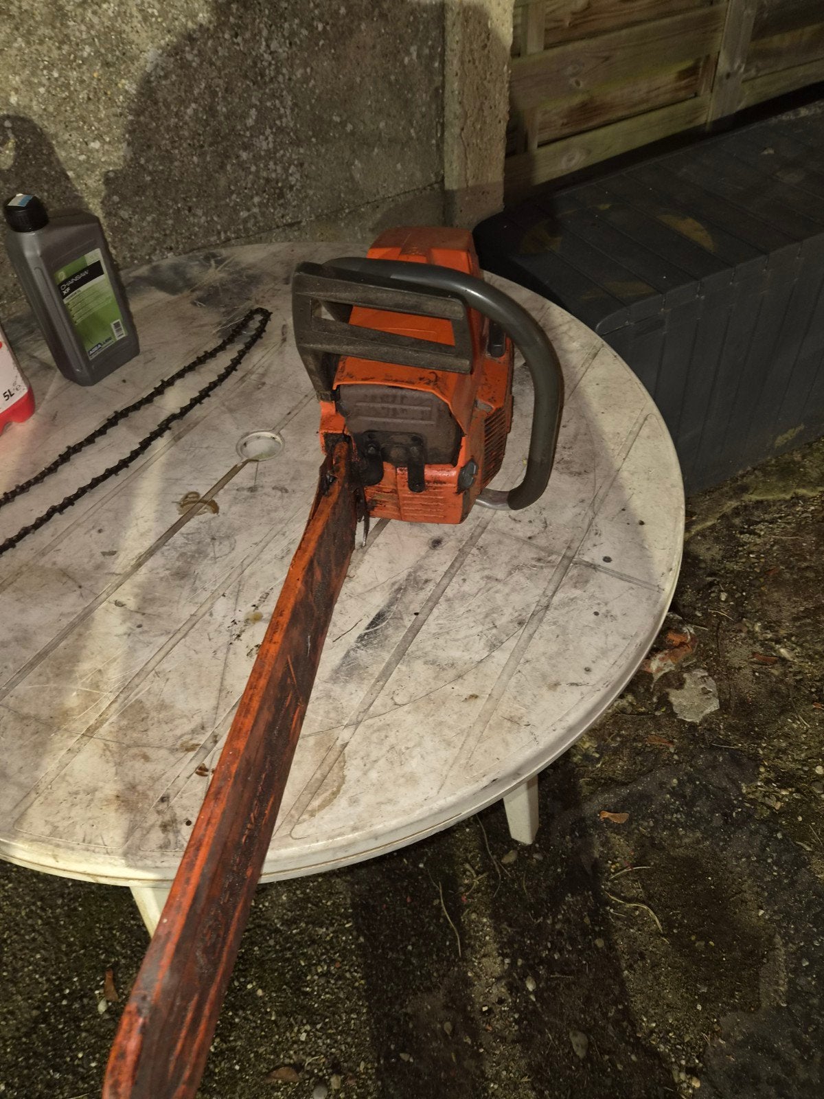 kettingzaag husqvarna 268 met 45cm blad, Jardin & Terrasse, Porté à la main, Enlèvement, Utilisé, Essence