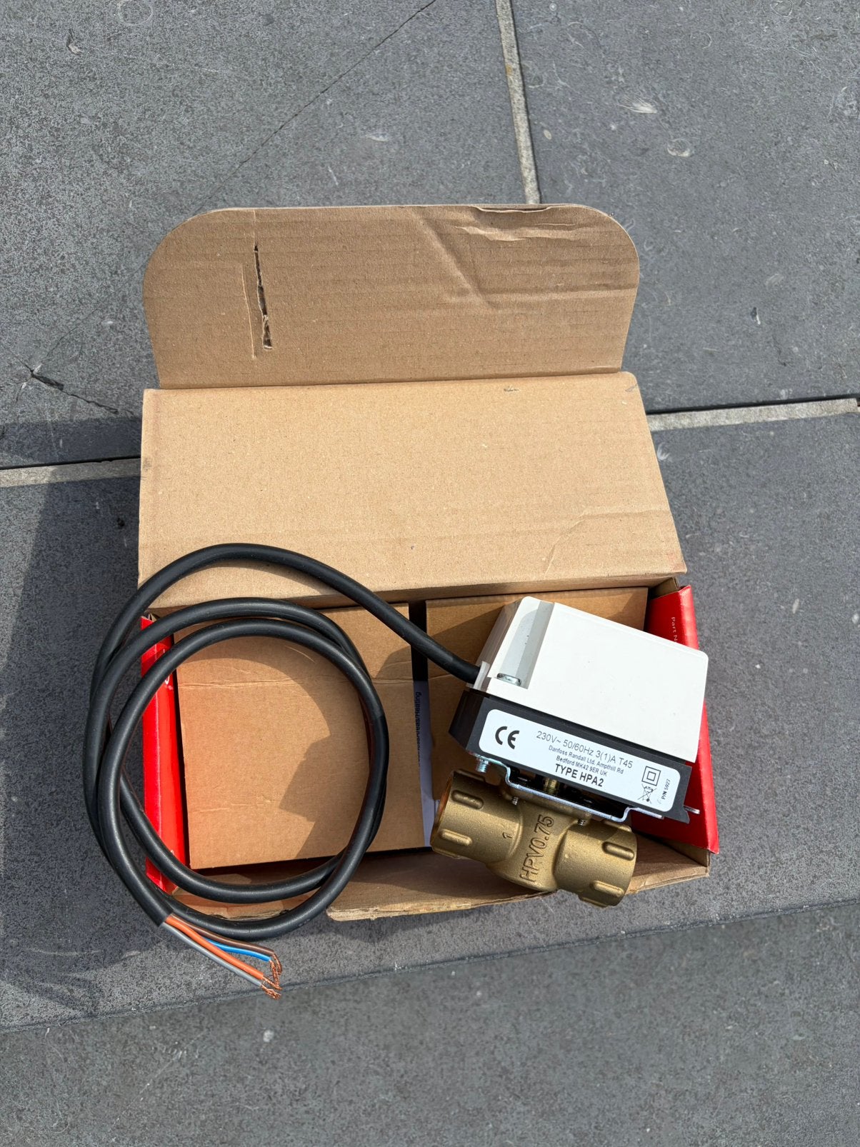 Danfoss HP0.75 — Vanne de zone 2 voies avec actionneur HPA2, Ophalen of Verzenden, Nieuw