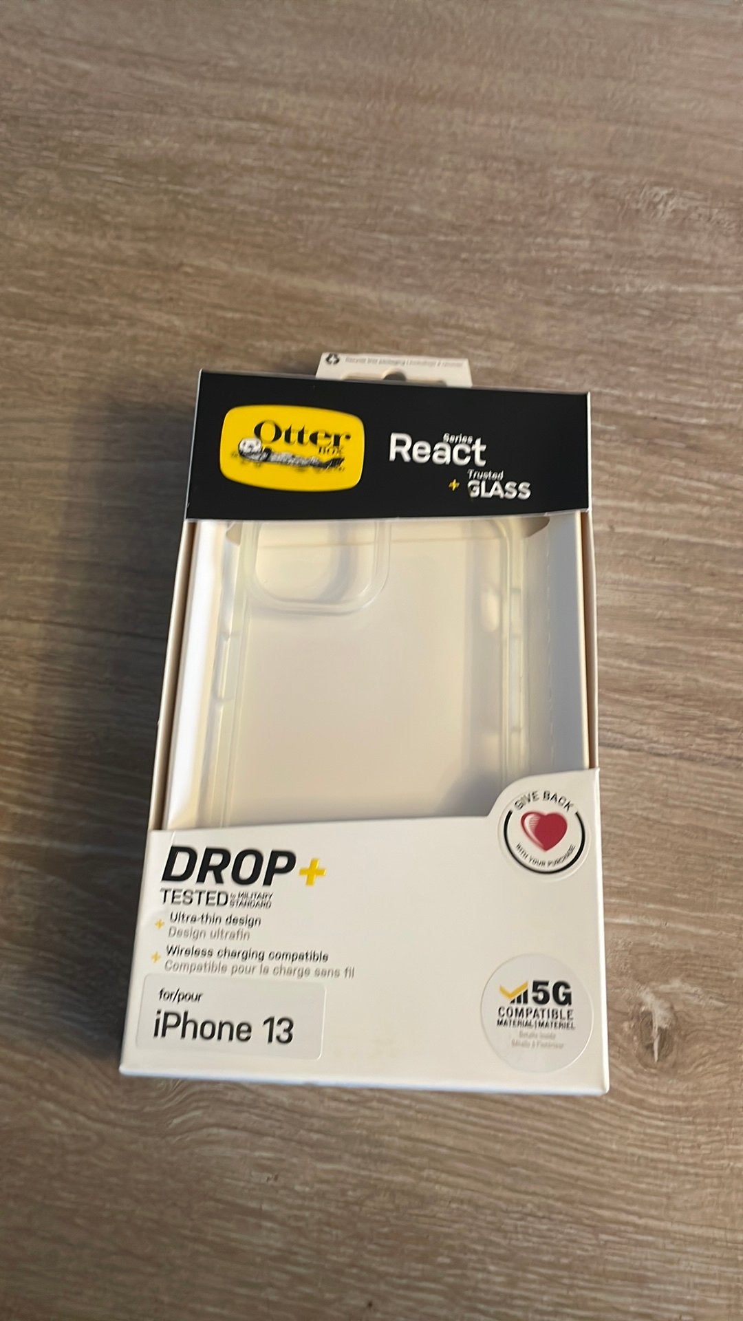 OtterBox React Series + Trusted Glass, Télécoms, Enlèvement, Comme neuf, OtterBox, IPhone 13
