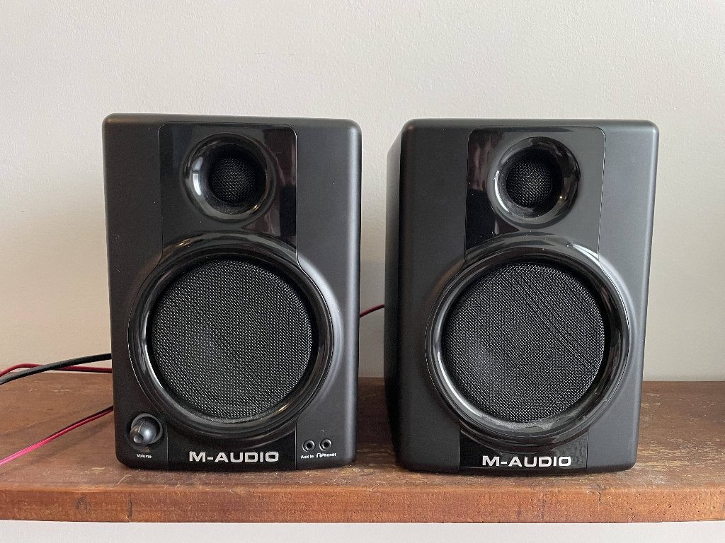 M-Audio Studiophile AV40 actieve speakers, Audio, Tv en Foto, Luidsprekerboxen, Overige merken, Studiomonitor, Gebruikt, Ophalen of Verzenden