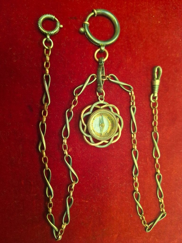 Ketting voor zakhorloge Tula met compas, Ophalen of Verzenden, Zakhorloge