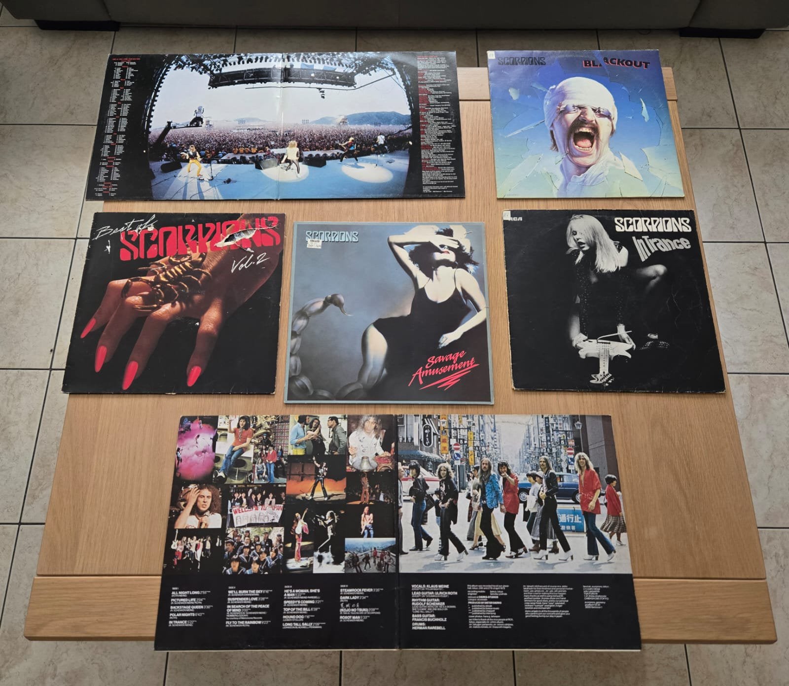Collectie scorpions, Cd's en Dvd's, LP, Originele persing, Overige formaten, Ophalen of Verzenden