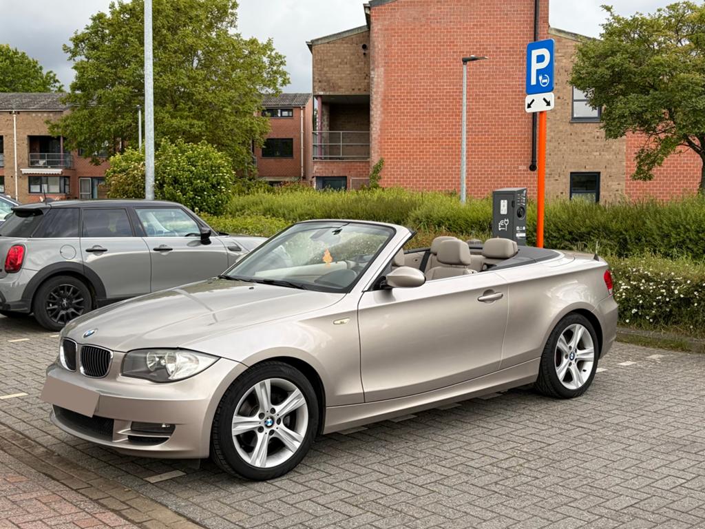 Bmw 120i Cabriolet 69 000km, Euro 5, 4 cilinders, Cabriolet, Beige