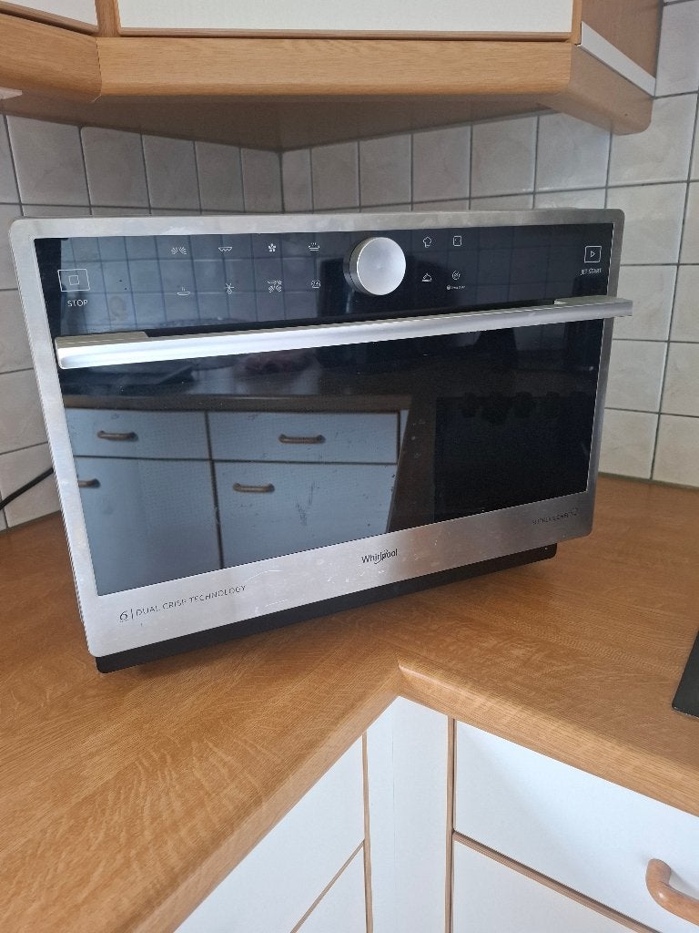 Whirlpool vrijstaande magnetron: kleur rvs - MWP 3391 SX, Ophalen, Crisp