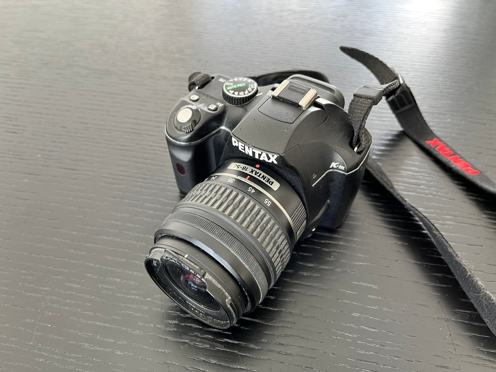 Pentax K-m Digitale Spiegelreflexcamera, Audio, Tv en Foto, Ophalen, Gebruikt, Spiegelreflex, Pentax