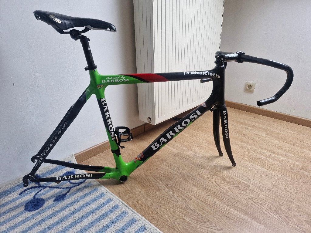 CADRE VELO DE ROUTE BARROSI FULL CARBONE TAILLE 56CM, Enlèvement, Cadre, Carbone