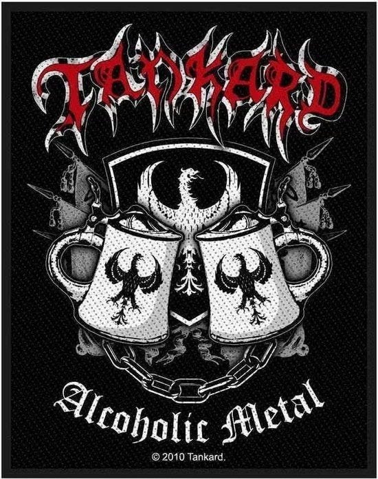 Tankard - Alcoholic Metal - Patch officiële merchandise, Ophalen of Verzenden, Nieuw