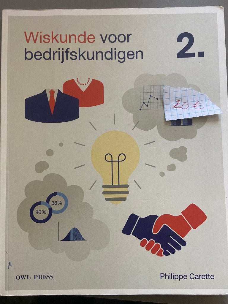 Wiskunde II Handelswetenschappen 50% aankoopprijs, Boeken, Ophalen, Zo goed als nieuw