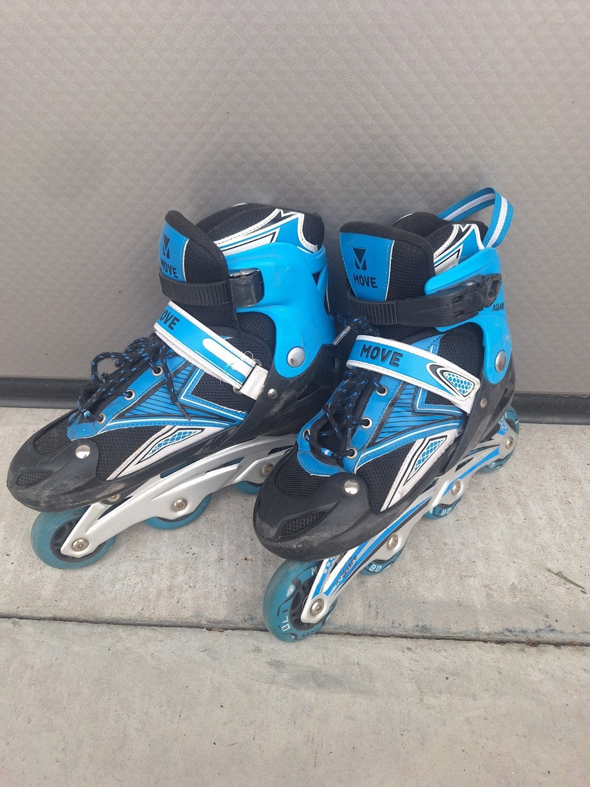 Skeelers jongens, Autres marques, Rollers 4 roues en ligne, Réglable, Comme neuf