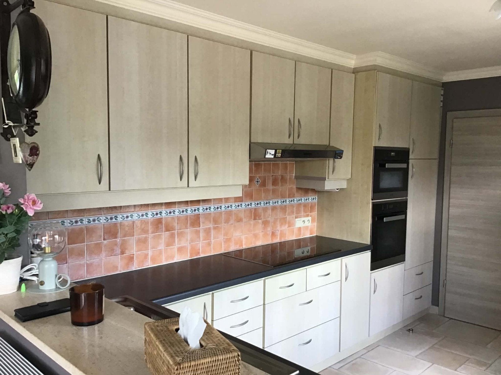 Keuken formica voorwand  zonder toestellen., Ophalen