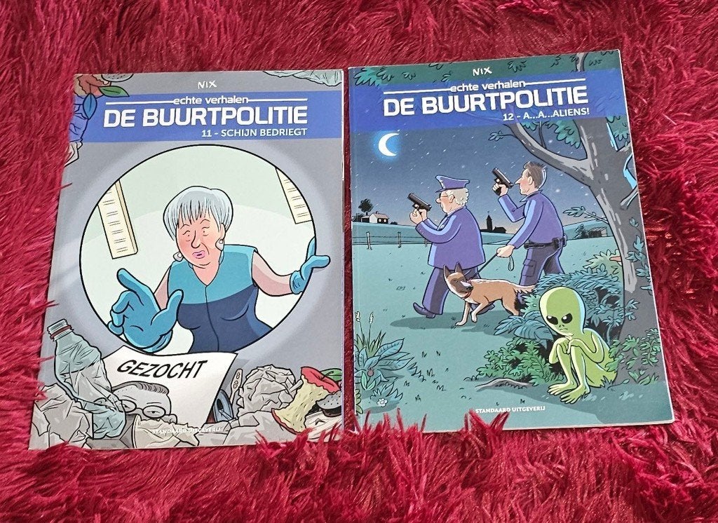 2 stripboeken de buurt politie, Enlèvement, Utilisé