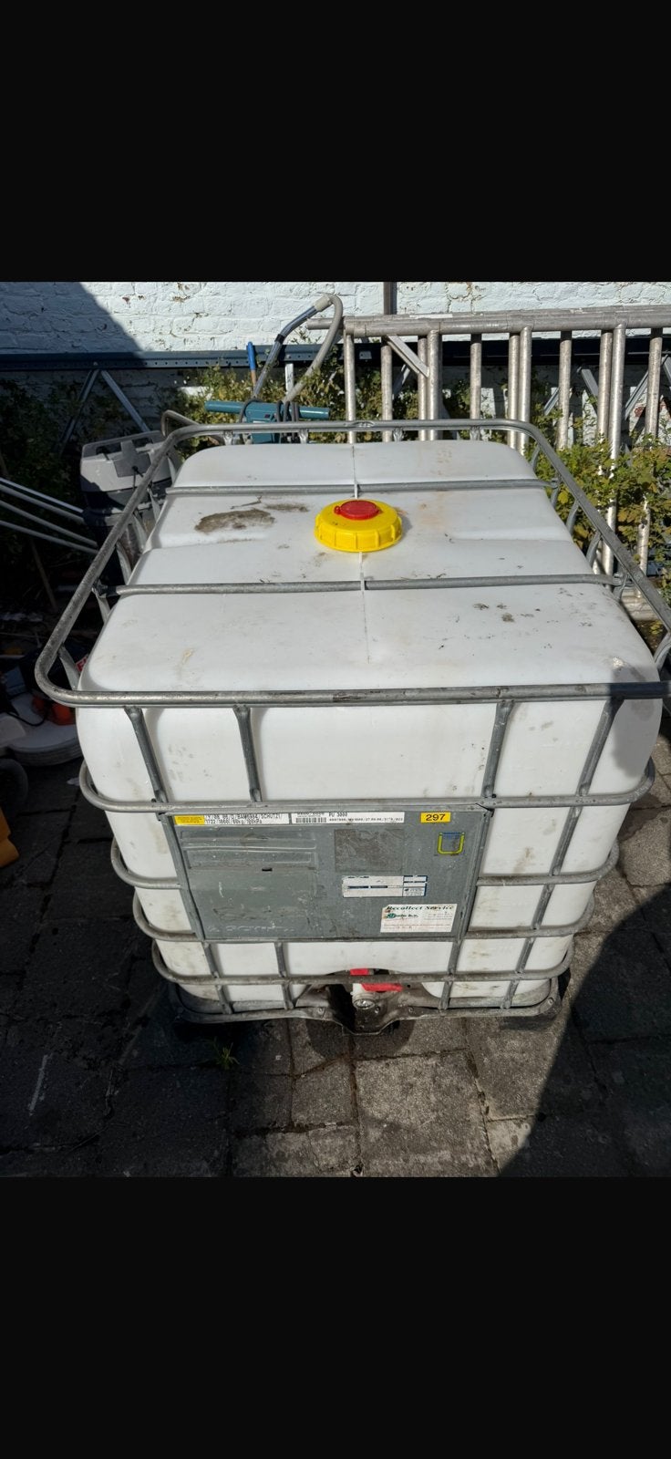 container op pallet, Ophalen