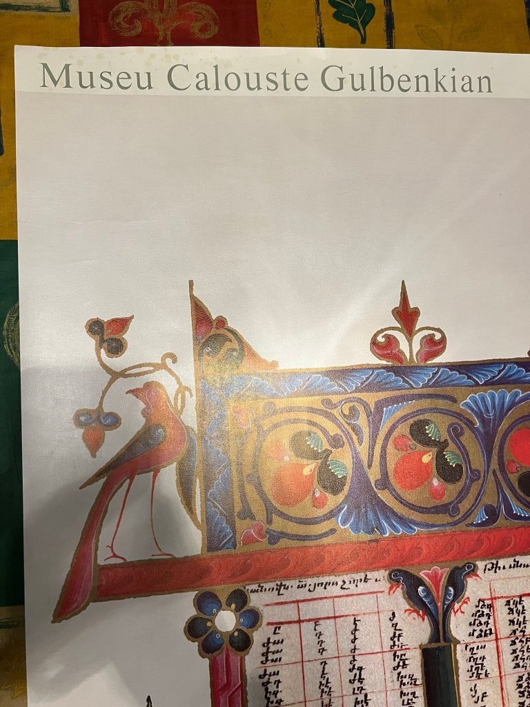 Poster Museu Calouste Gulbenkian, Deurposter of groter, Ophalen of Verzenden, Reclame, Rechthoekig Staand