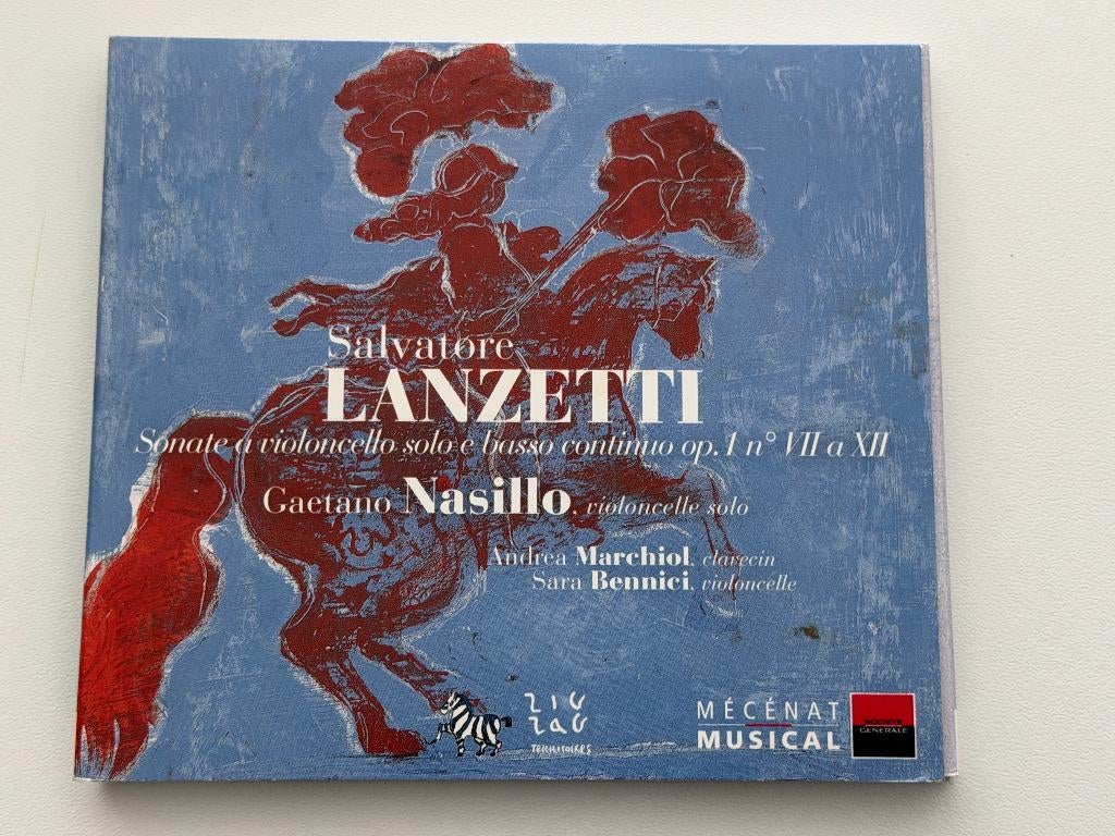 Salvatore Lanzetti – Sonate A Violoncello Solo E Basso..., Enlèvement ou Envoi, Utilisé
