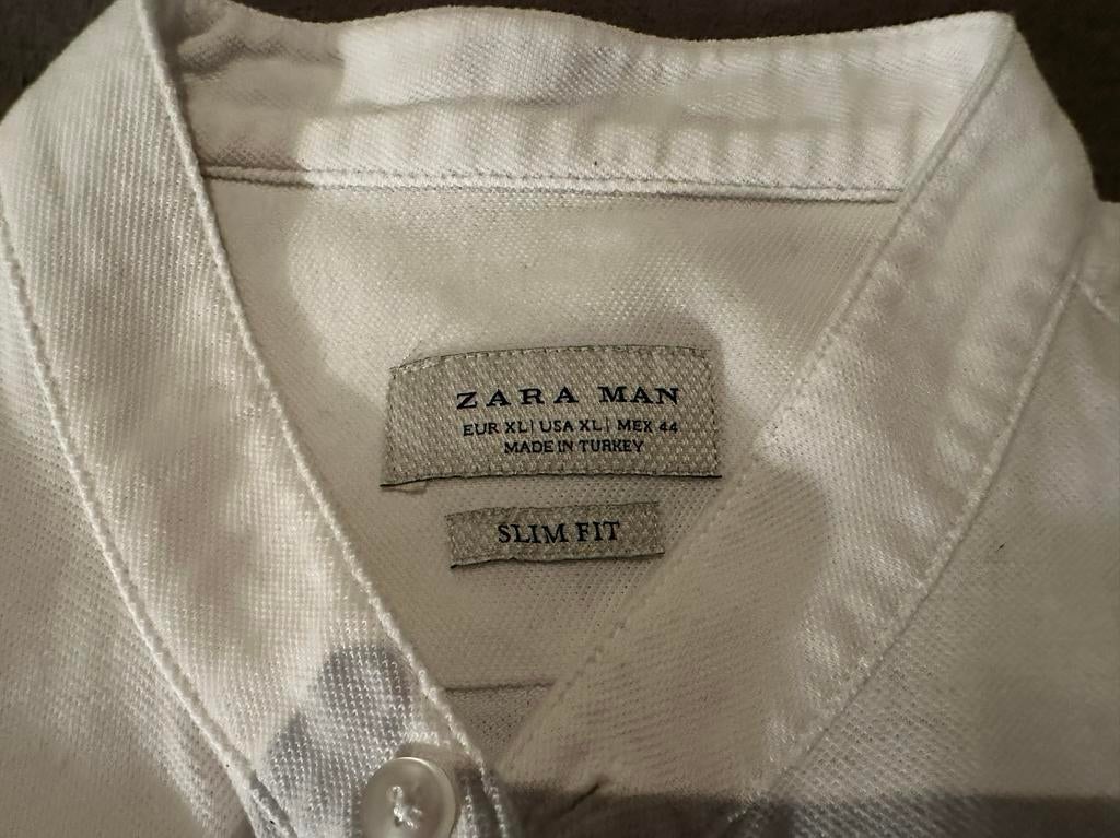Chemise d'été blanche Zara en état neuf, Vêtements | Hommes, Enlèvement ou Envoi, Comme neuf, Blanc, Tour de cou 39/40 (M)
