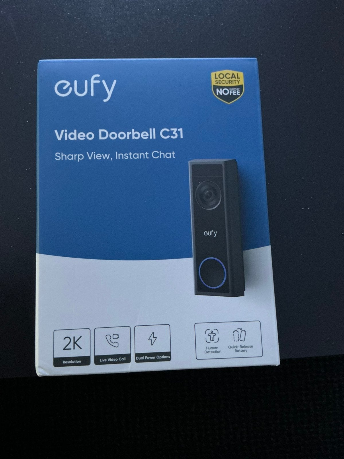 Nieuwe eufy deurbel, Huis en Inrichting, Ophalen of Verzenden, Bewegingsdetectiesensor, Nieuw, Draadloos