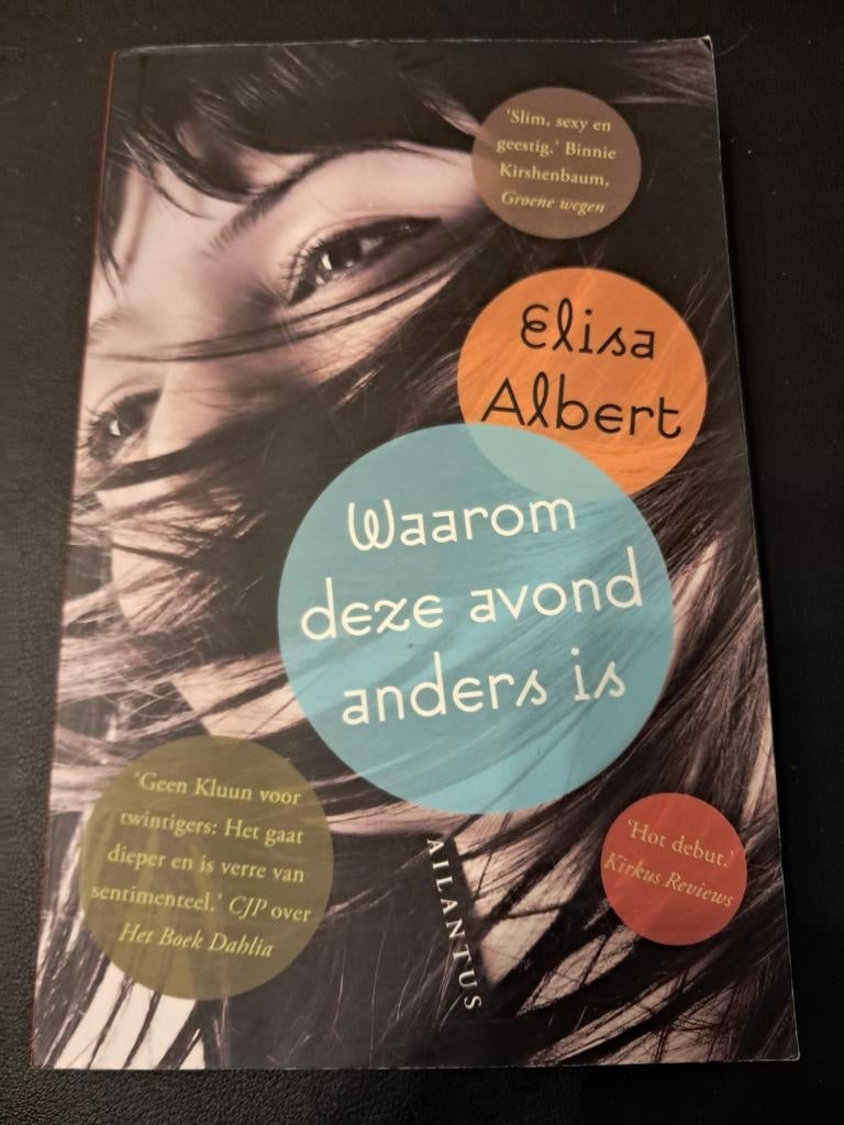 Elisa Albert - Waarom deze avond anders is, Ophalen of Verzenden, Elisa Albert