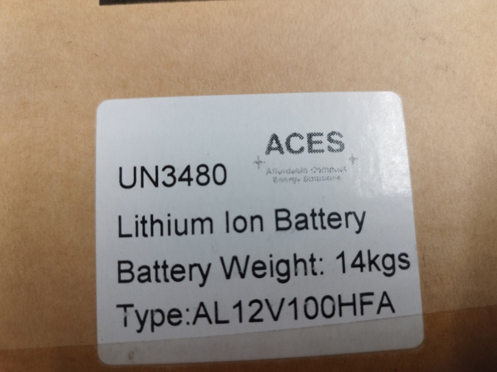 Batterie au lithium-ion Aces HFA 12V 100Ah - Nouveau, Neuf, Enlèvement ou Envoi, Daihatsu, Geen idee